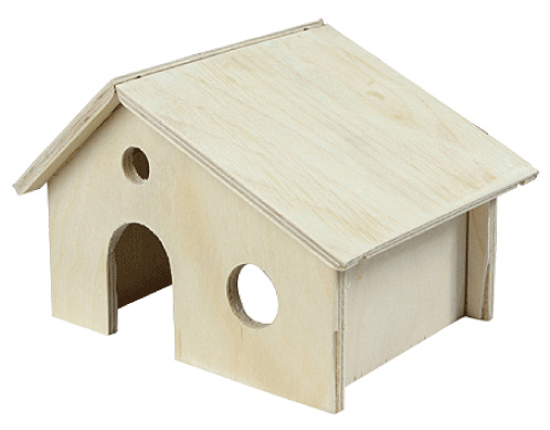 yami yami домик для грызунов деревянный 2 х этажный 8552 0 27 кг Yami-Yami Yami-Yami деревянный домик для грызунов (210 г)