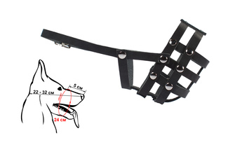 Намордник кожаный для собак малых пород Намордник кожаный для собак малых пород