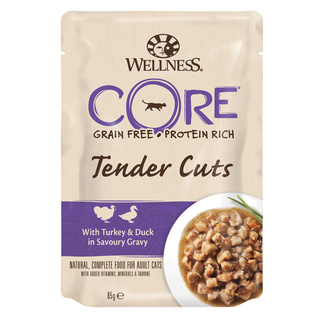 Tender Cuts паучи из индейки с уткой в виде нарезки в соусе для кошек