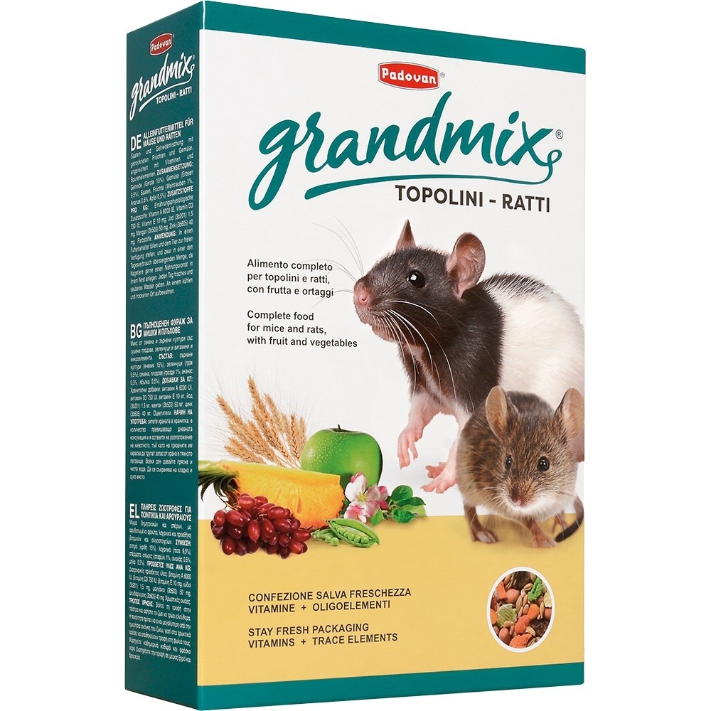 Padovan Padovan корм для взрослых мышей и крыс (1 кг)