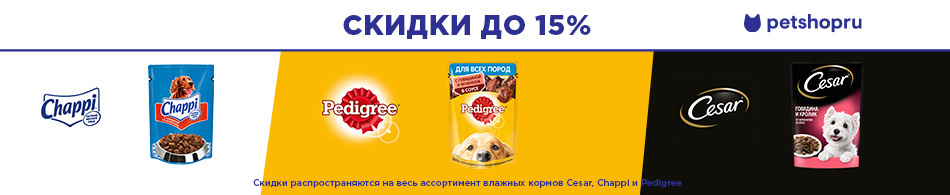 -15% на паучи для собак!