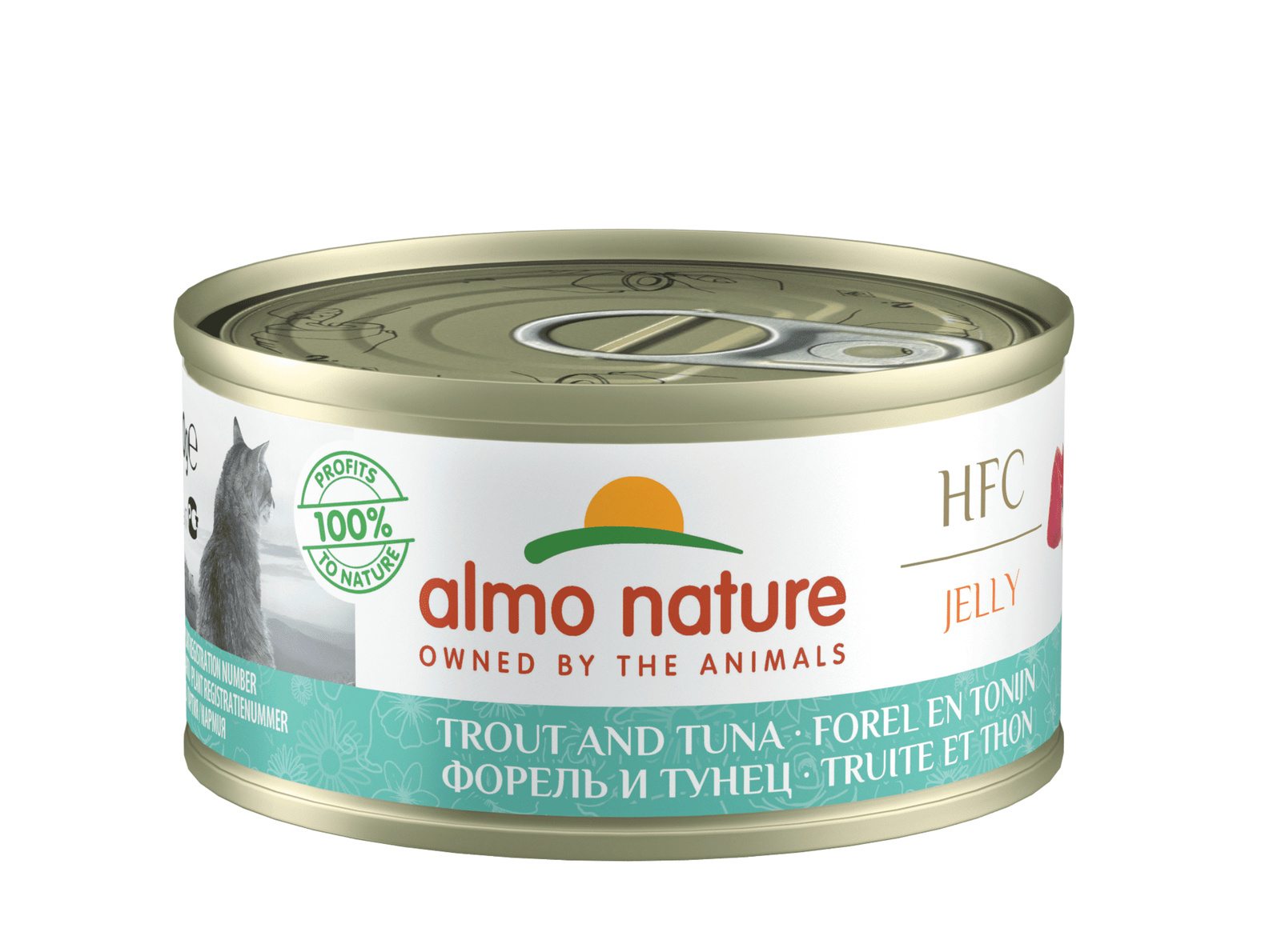 Almo Nature консервы Almo Nature консервы с форелью и тунцом в желе для кошек (1,68 кг) almo nature консервы almo nature консервы для кошек с тихоокеанским тунцом 1 68 кг