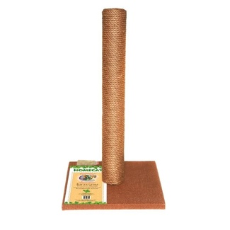 Когтеточка-столбик для кошек МАКСИ, коричневая, джут и ковролин, 41х41х63 см