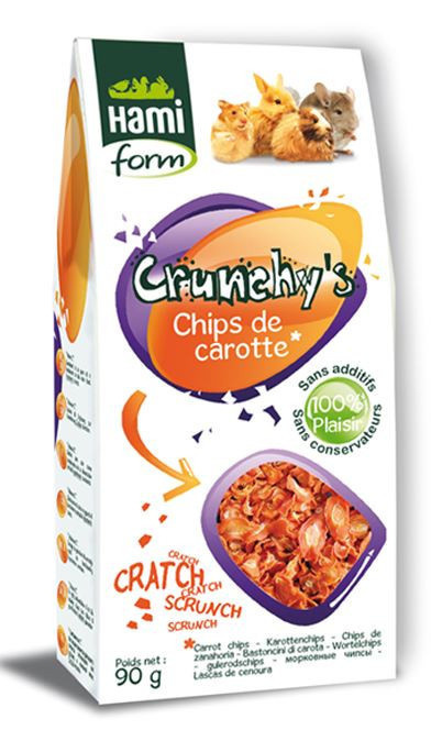 Hamiform Hamiform морковные чипсы для всех грызунов и кроликов (90 г)
