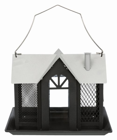 Trixie Trixie кормушка уличная Villa, металл, 2 л/26 x 19 x 19 см, чёрный (1,14 кг) кормушка для сена nobby подвесная металл 8см