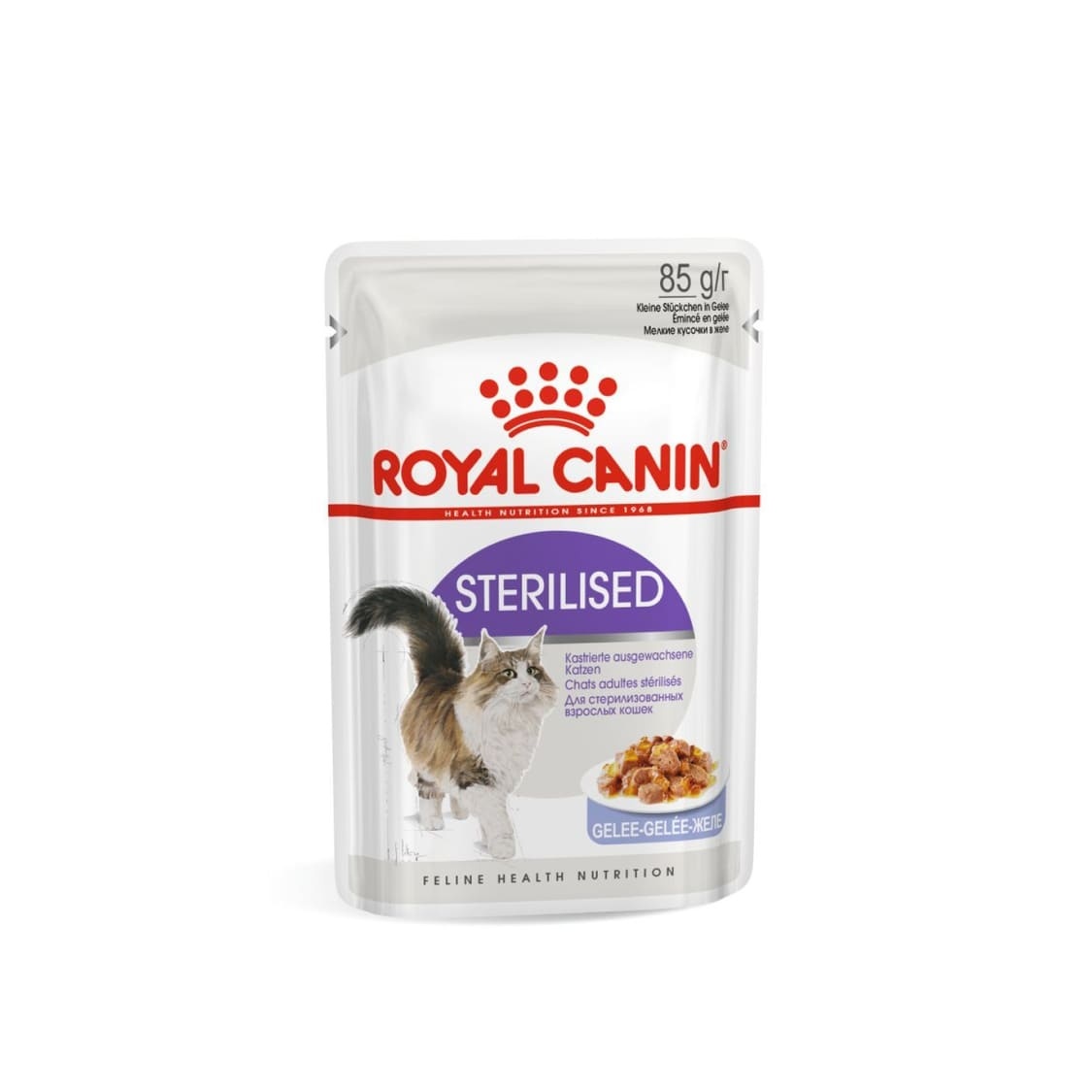 Royal Canin паучи для стерилизованных взрослых кошек, кусочки в желе, Sterilised (1 шт.)