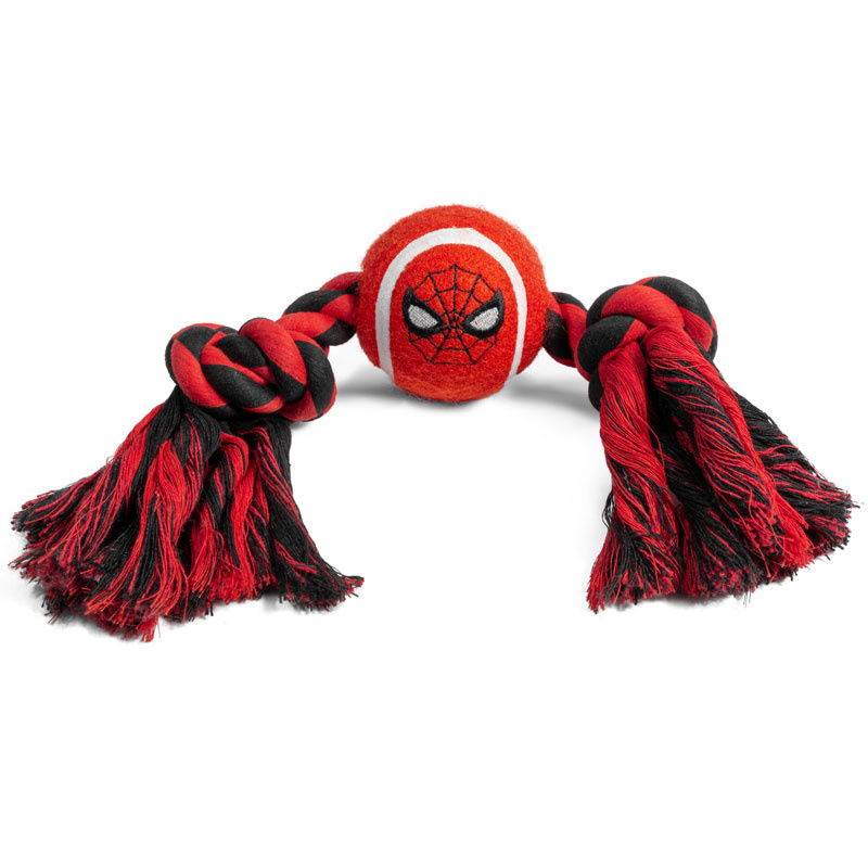 Triol Marvel Triol Marvel игрушка для собак Marvel Человек Паук «Верёвка и мяч» (125 г)
