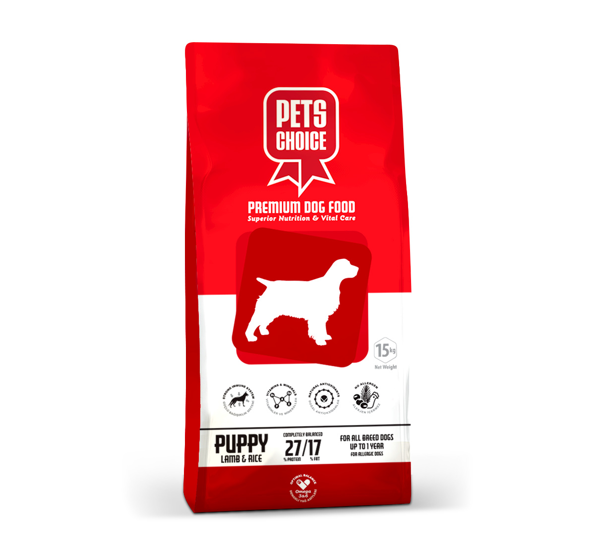 Pet's Choice Pet's Choice для щенков всех пород с ягненком и рисом (15 кг) сухой паек спецпит боевой ирп бс на 1 сутки 2 2 кг