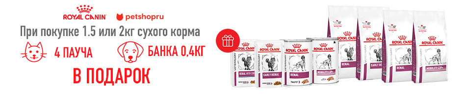 Влажный корм Royal Canin в подарок!
