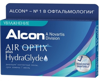 Линзы на 30дней Air Optix plus HydraGlyde Линзы на 30дней Air Optix plus HydraGlyde 07737 Alcon