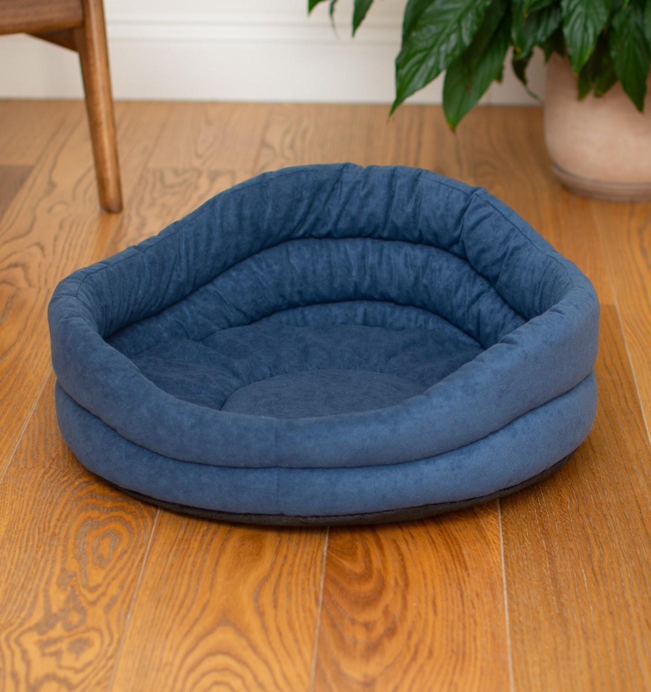 PETSHOP лежаки PETSHOP лежаки лежак круглый с подушкой, стёганый синий (37х37х18 см)