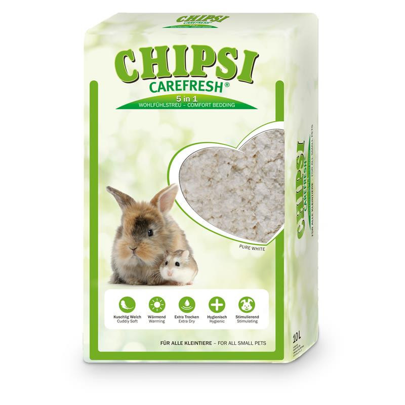 Carefresh Carefresh бумажный наполнитель-подстилка для мелких домашних животных и птиц, белый (10 л)
