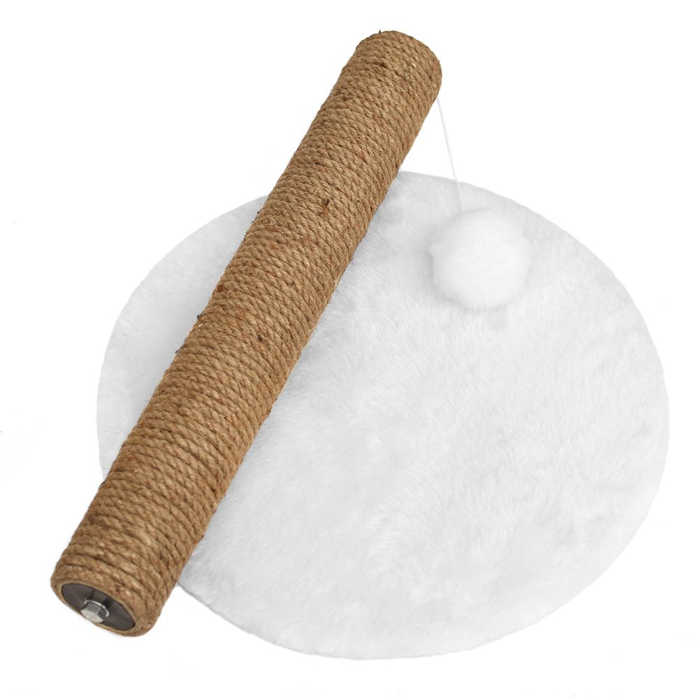 Lelap когтеточки и лежаки когтеточка столбик "Gufi", белая (1,58 кг) 