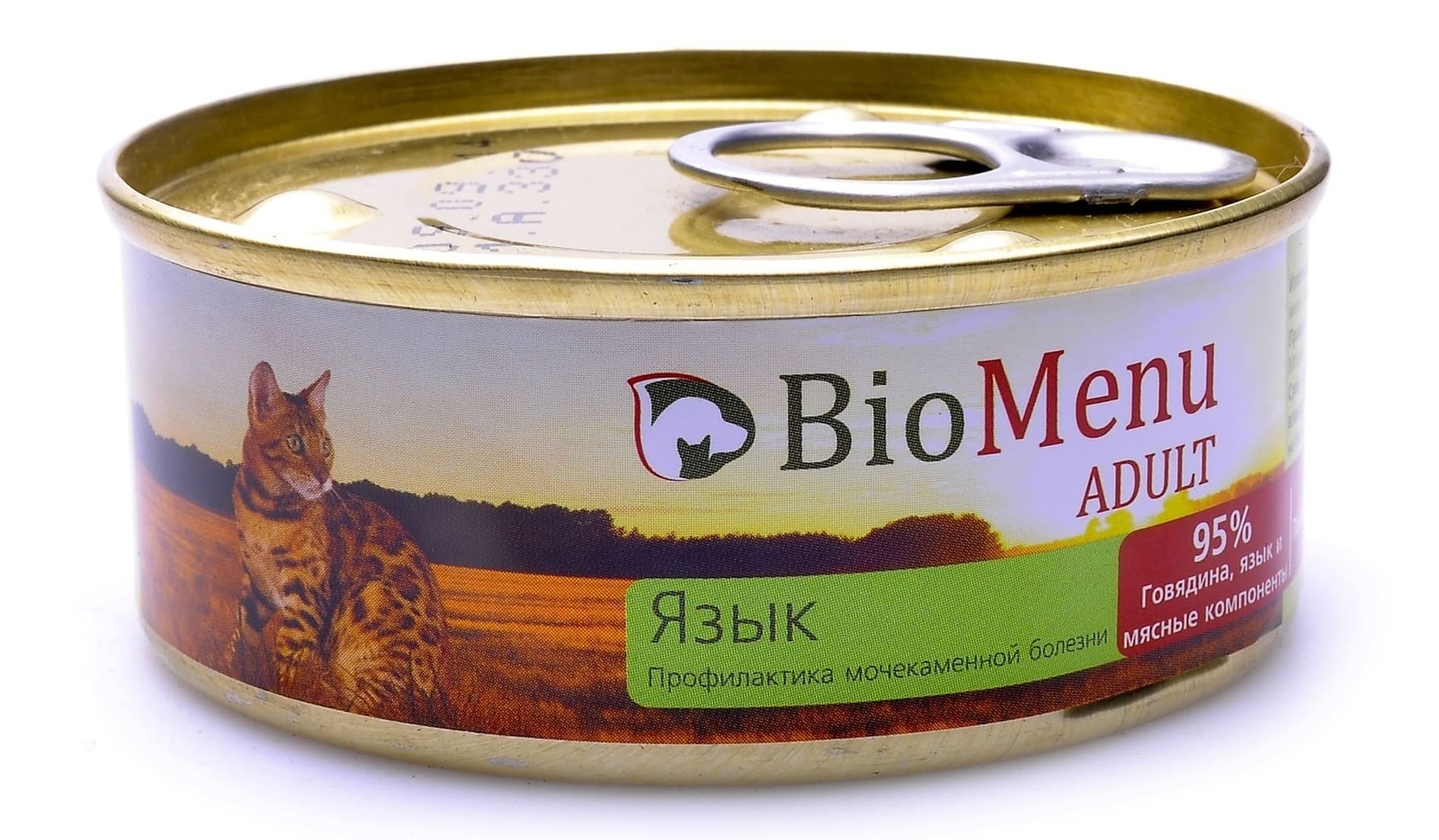 BioMenu BioMenu паштет для кошек, с языком (100 г) консервы biomenu sensitive для кошек мясной паштет с перепелкой 95% мясо 100 г