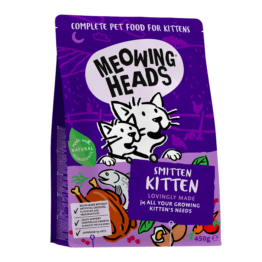 Meowing Heads Meowing Heads для котят, с курицей и рисом Восторженный котенок (450 г)