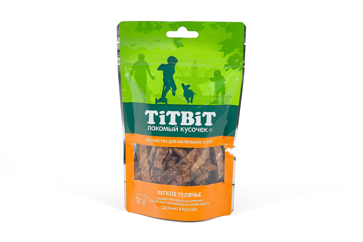 TiTBiT TiTBiT лакомство для маленьких собак Легкое телячье (50 г) лакомство для собак titbit ухо телячье big