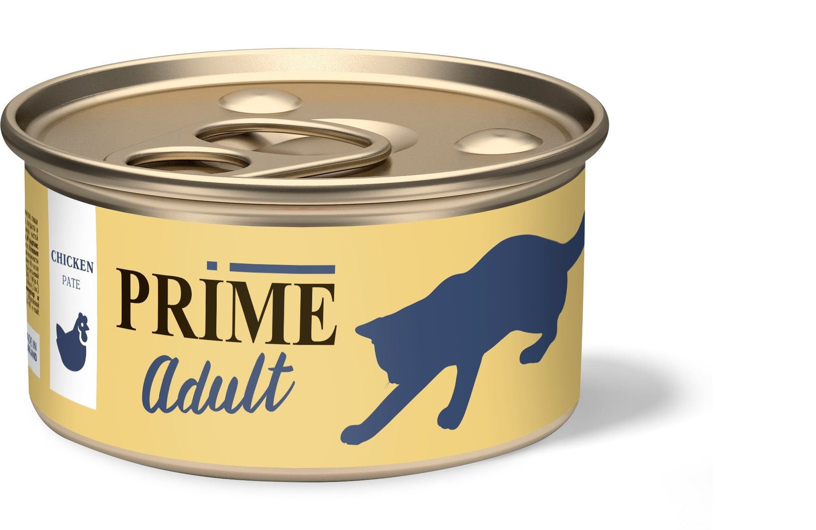 Prime Prime консервы паштет с курицей для кошек (75 г) prime prime консервы для кошек тунец в собственном соку 70 г