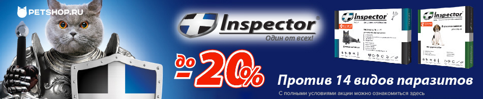 Скидки до 20% на продукцию Inspector