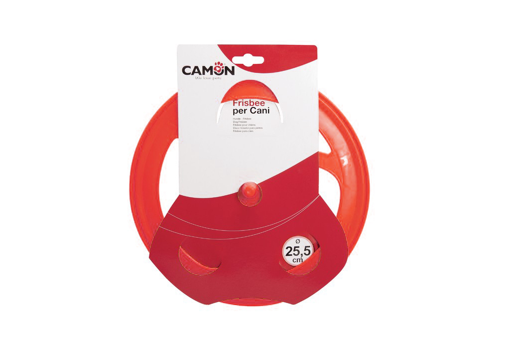 Camon Camon игрушка Фрисби пластиковый, красный (257 г) camon camon игрушка для собак пульт для телевизора силиконовый 146 г