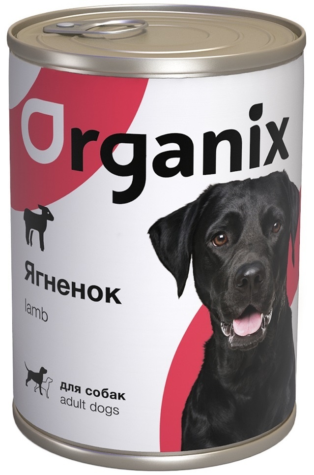 Organix консервы Organix консервы с ягненком для взрослых собак (банка) (410 г) organix для взрослых собак с ягненком рубцом и морковью 750 гр