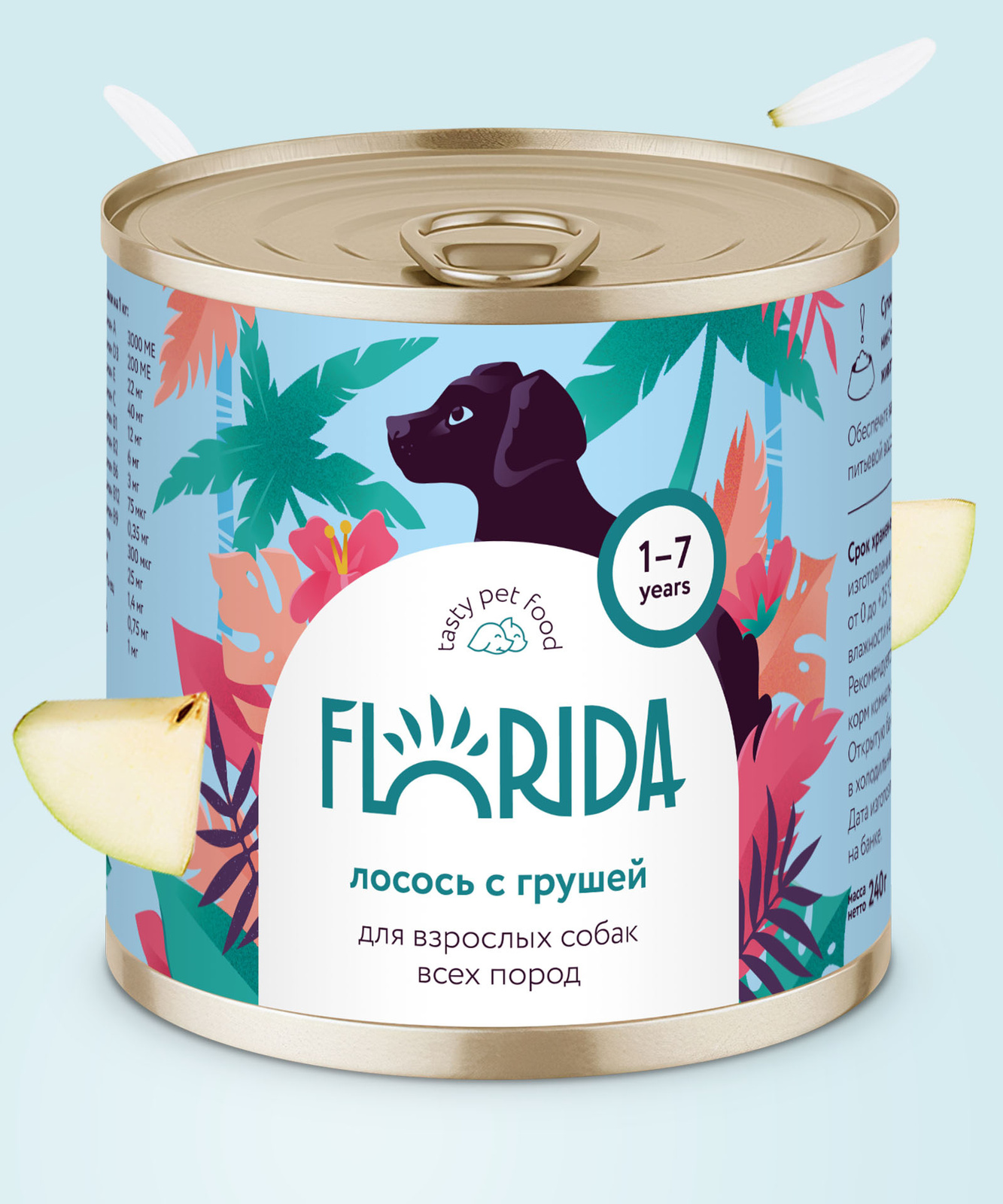FLORIDA консервы FLORIDA консервы для собак Лосось с грушей (400 г)