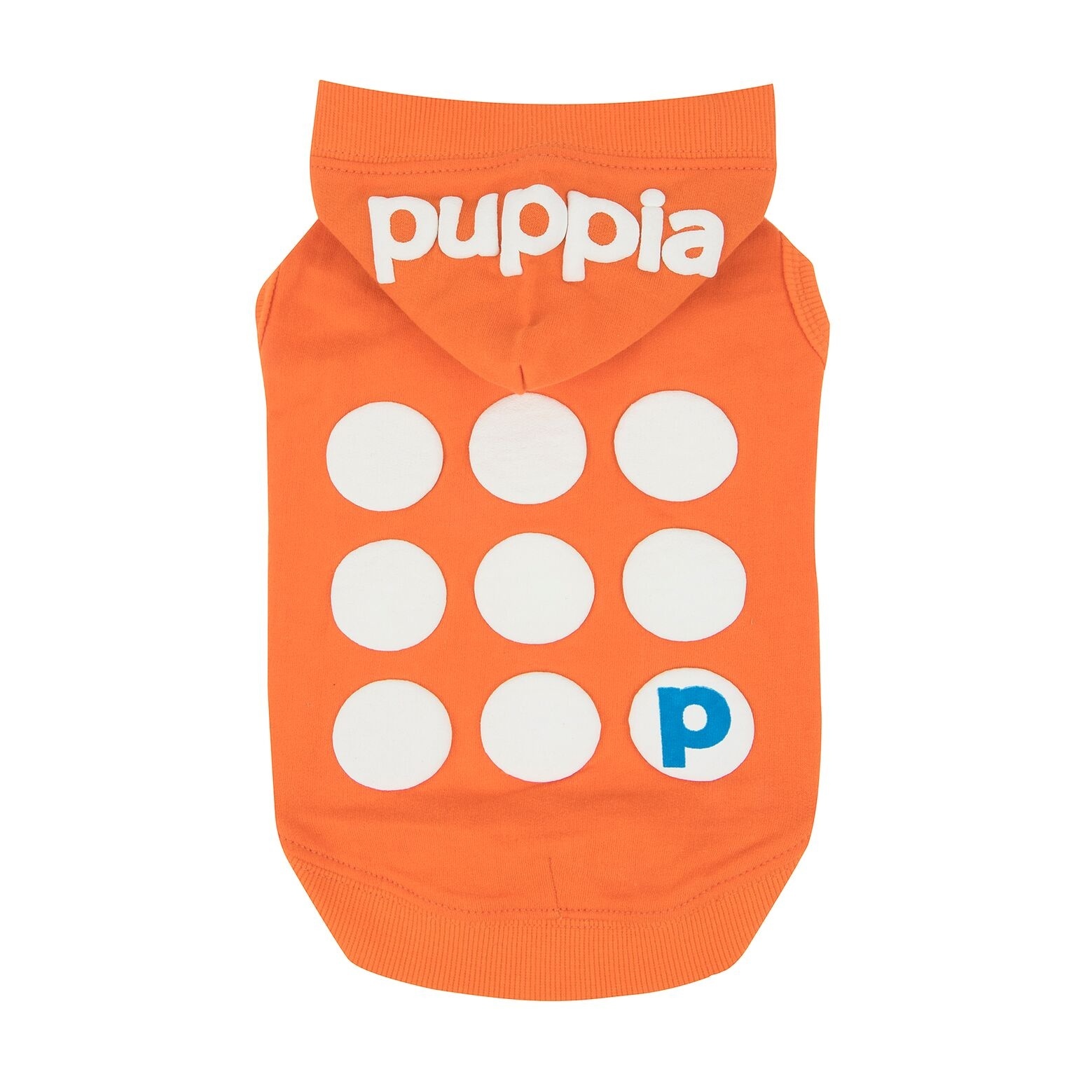 цена Puppia Puppia футболка с капюшоном и белыми кругами Эмми (XS)