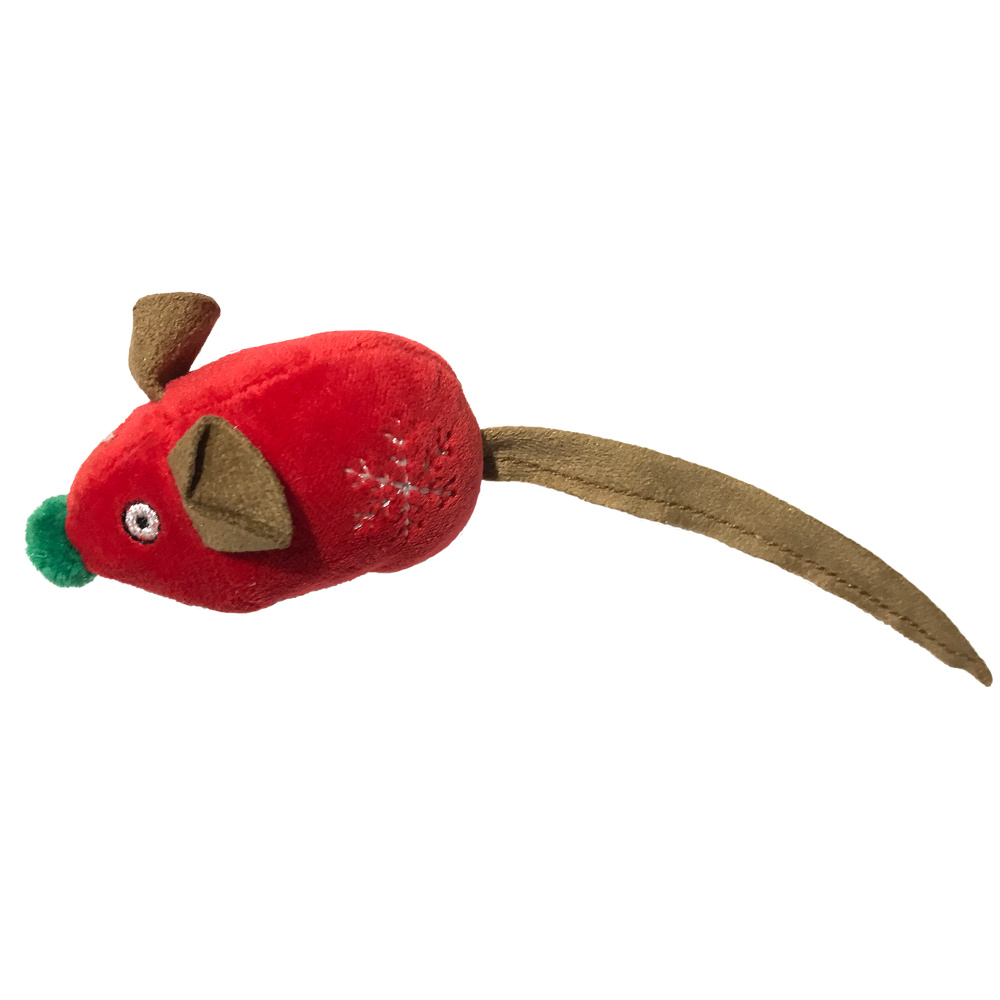 GiGwi GiGwi мышка, текстильная игрушка со звуковым чипом, 8 см (50 г) gigwi gigwi игрушка попугай со звуковым чипом текстиль перо 50 г