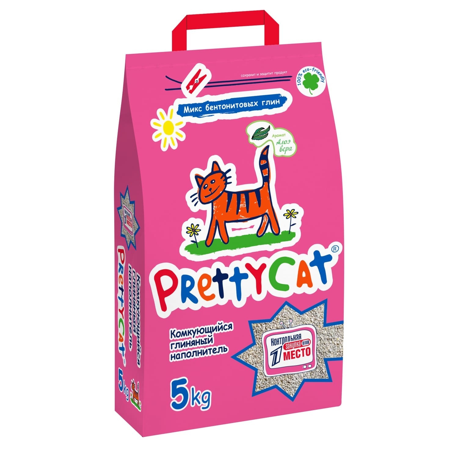 PrettyCat PrettyCat комкующийся наполнитель Алоэ (5 кг) prettycat prettycat комкующийся наполнитель 5 кг
