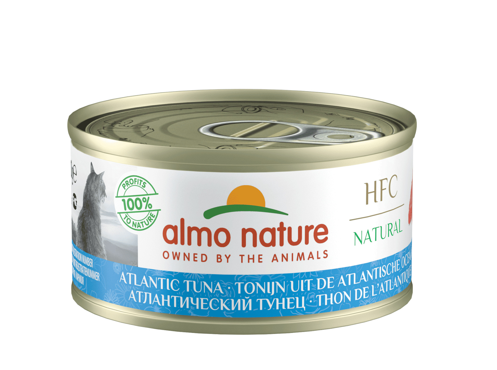 Almo Nature консервы для кошек с атлантическим тунцом, 75% мяса (1,68 кг)