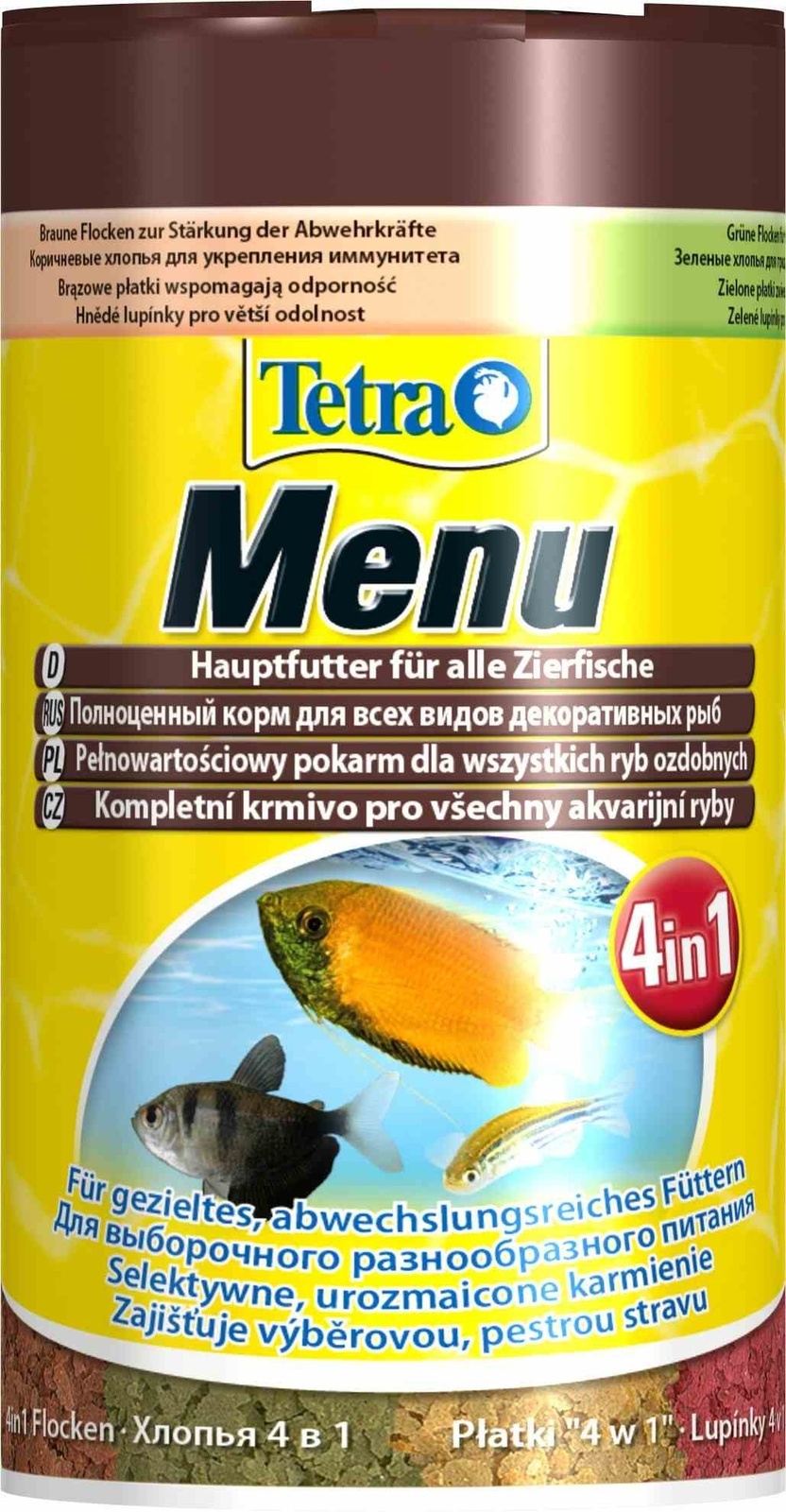 Tetra (корма) Tetra (корма) 4 вида корма. хлопья TetraMin Menu 4in1 (25 г)
