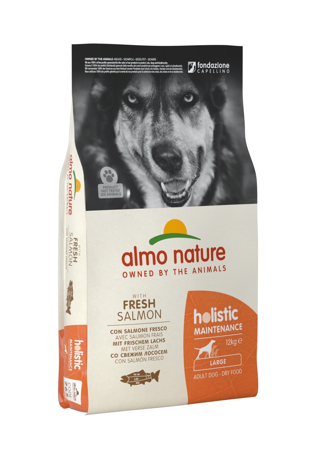 Almo Nature Корм Almo Nature для взрослых собак крупных пород, с лососем (12 кг) фото