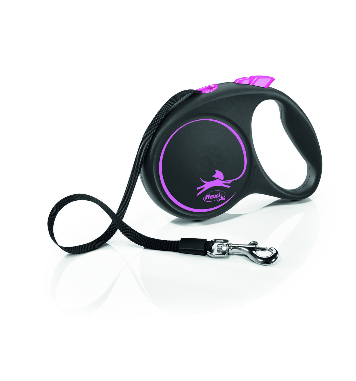 Flexi Flexi рулетка-ремень для собак, розовая (234 г) трос спираль trixie для собак весом до 50 кг с карабином 5 м