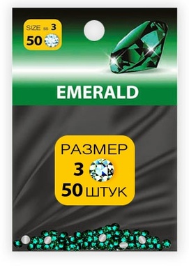 Слайдер-дизайн стразы №3 EMERALD (50 шт.) Слайдер-дизайн стразы №3 EMERALD (50 шт.) 92981 MILV