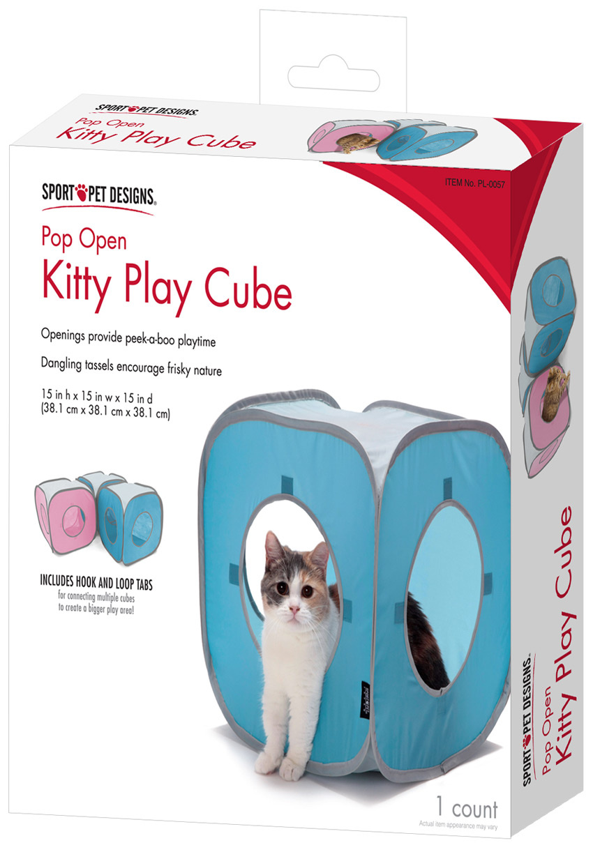 Kitty City домик для кошек "Кубик Рубик", 38x38x38 см (140 г) 