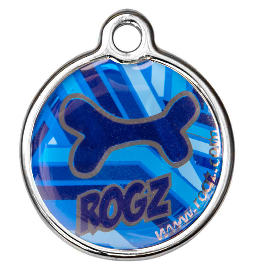 Rogz Rogz адресник металлический, Морской (S) rogz id tag small black bone s адресник пластиковый готовый к пользованию черный 27 мм