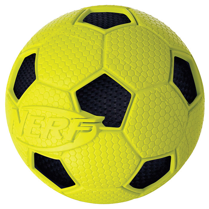 Nerf Nerf футбольный мяч, хрустящий, 7.5 см (Ø 7.5 см) nerf nerf мяч светящийся прозрачный 8 см синий зеленый 159 г