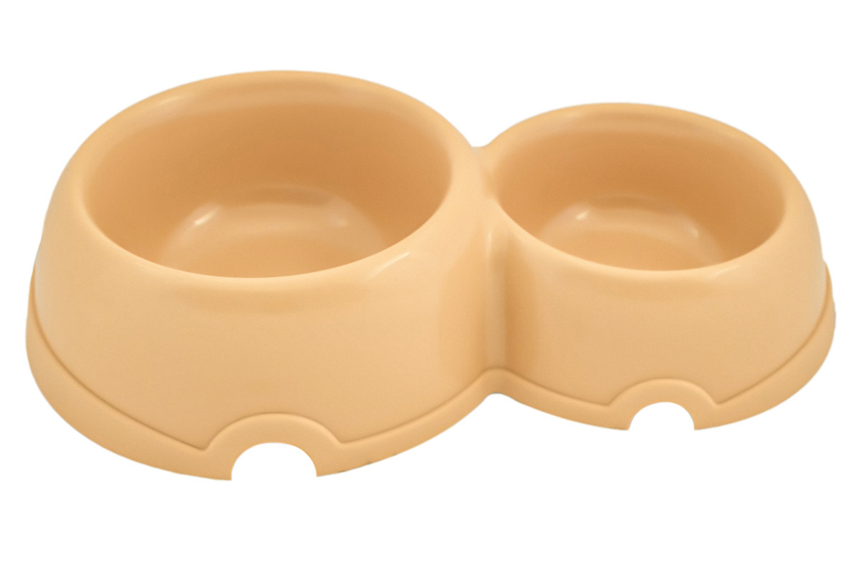 Yami-Yami миски Yami-Yami миски двойная круглая миска для собак пластиковая (128 г) миска пластиковая dog оливковая 300 мл