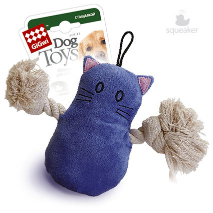 GiGwi GiGwi кот, игрушка с пищалкой,15 см (116 г)