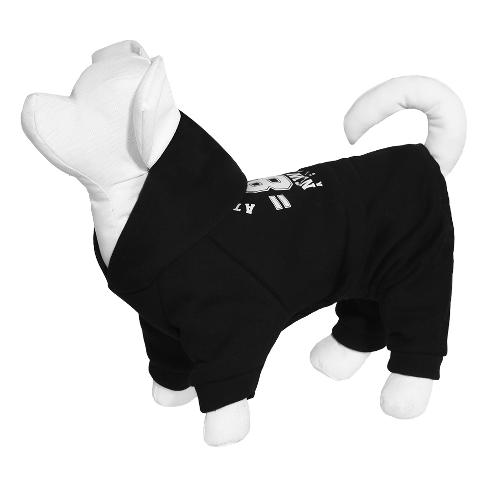Yami-Yami одежда Yami-Yami одежда костюм с капюшоном для собаки, чёрный (S) yami yami одежда yami yami одежда костюм для собаки с капюшоном жёлтый xl