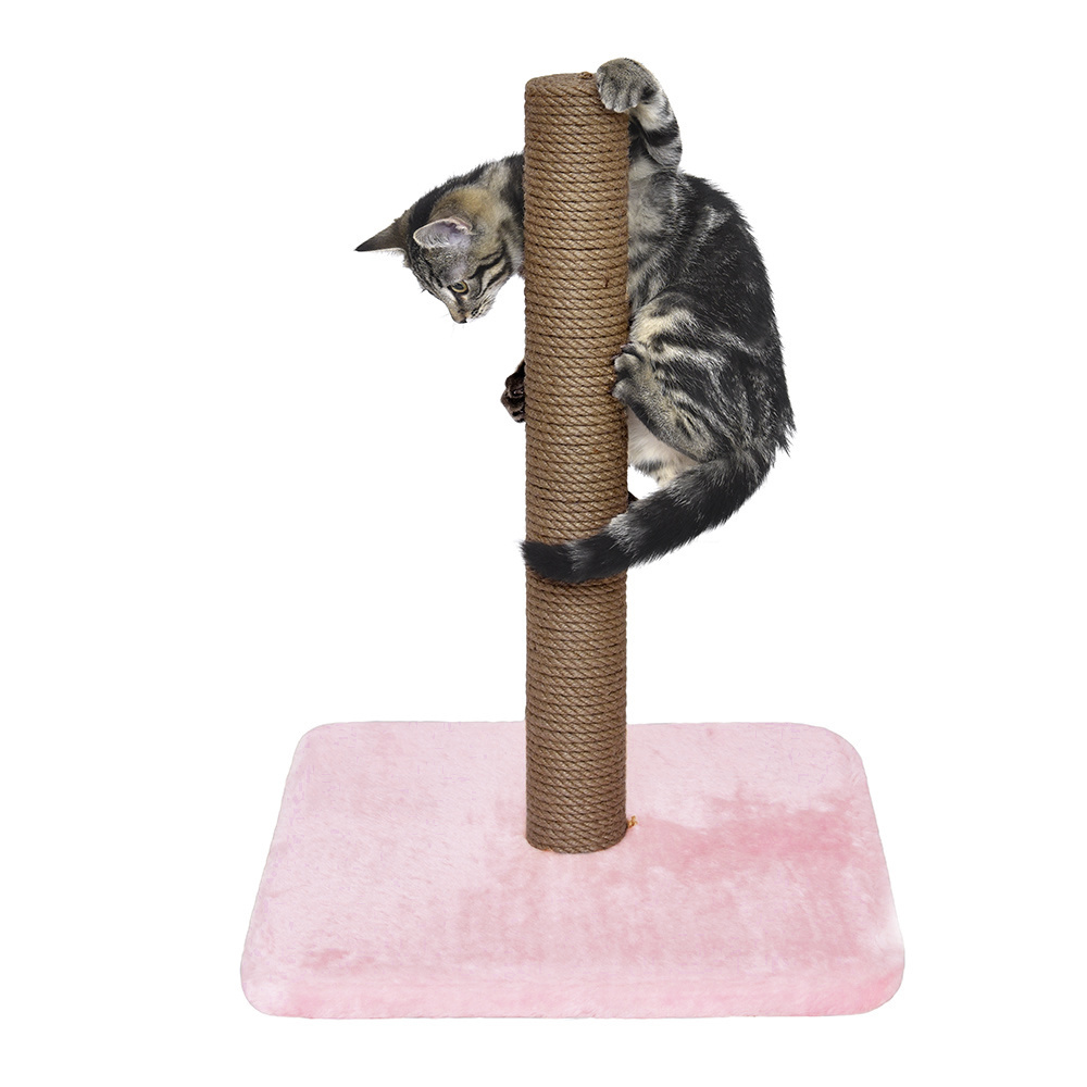 PetshopRu когтеточки PetshopRu когтеточки когтеточка-столбик Акела светло-розовый (40х40х55 см) ромашка когтеточка пушок для кошек джутовый цвет бежевый