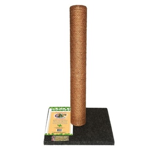 Когтеточка-столбик для кошек МАКСИ, серая, джут и ковролин, 41х41х63 см