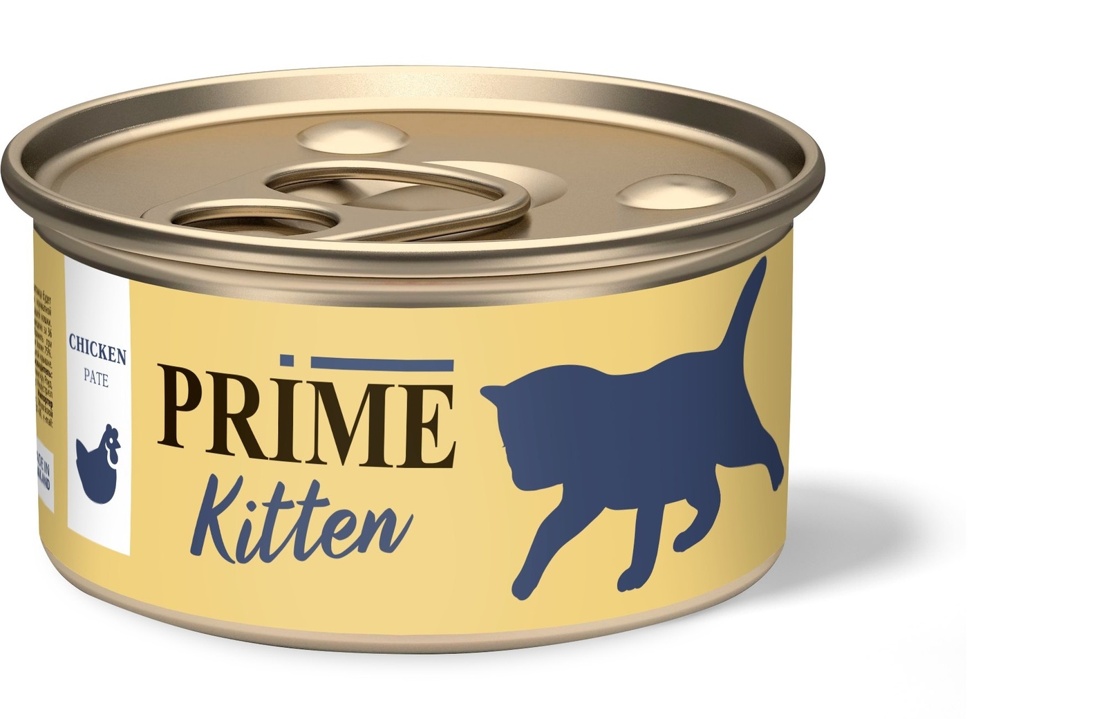 Prime Prime консервы паштет с курицей для котят (75 г) prime prime консервы для кошек тунец в собственном соку 70 г