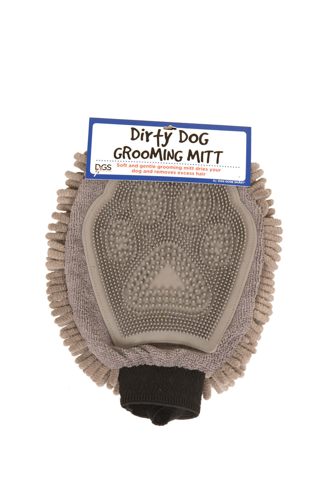Dog Gone Smart перчатка для груминга Grooming Mitt, 25*18 см, серая (180 г)