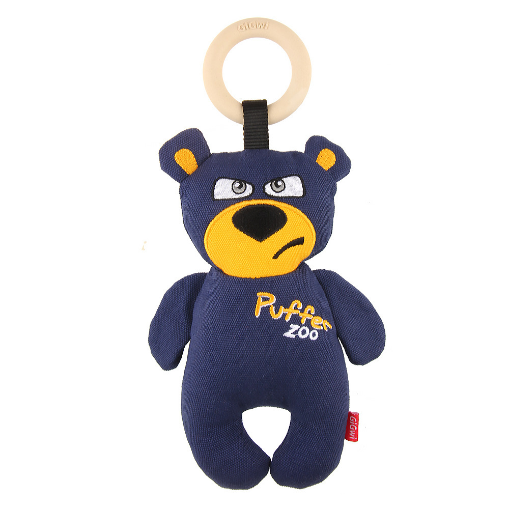 GiGwi GiGwi медведь, игрушка с пищалкой, 17 см (120 г)