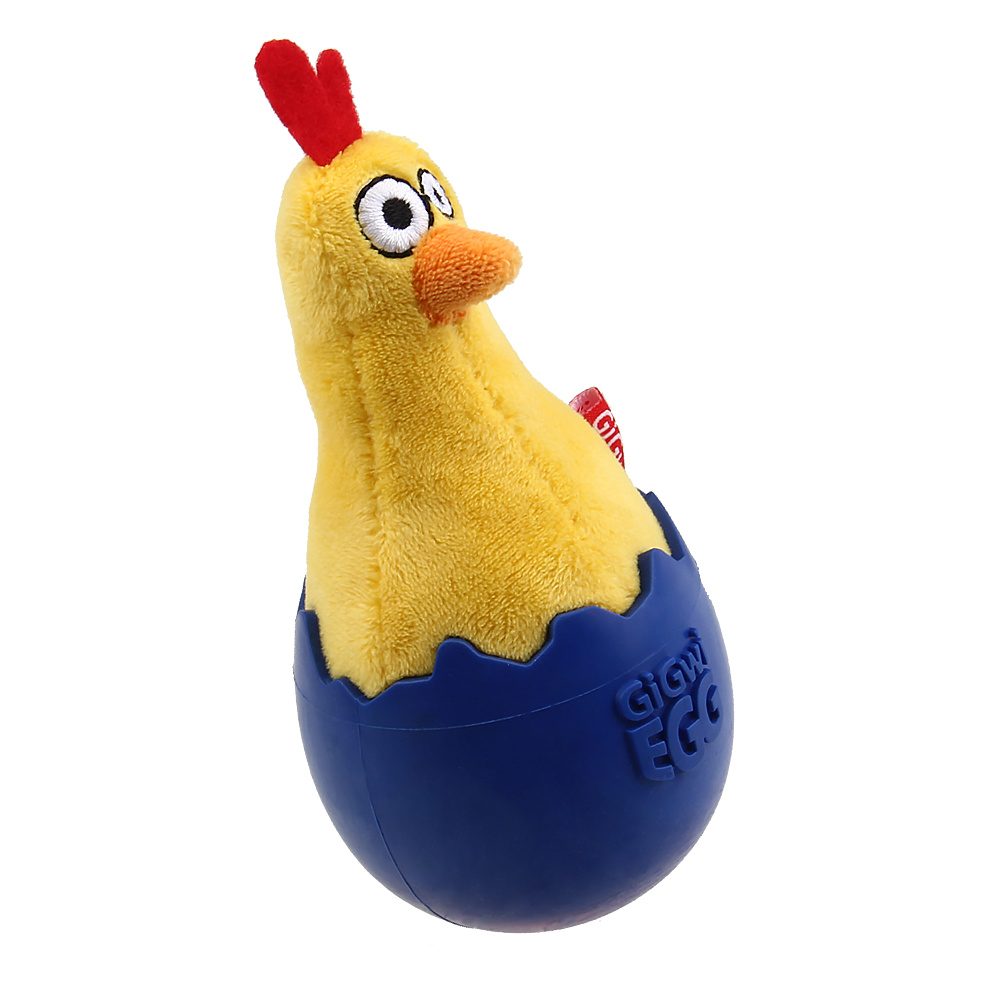 GiGwi GiGwi игрушка Цыпленок неваляшка с пищалкой, текстиль/резина (140 г) неваляшка цыпленок