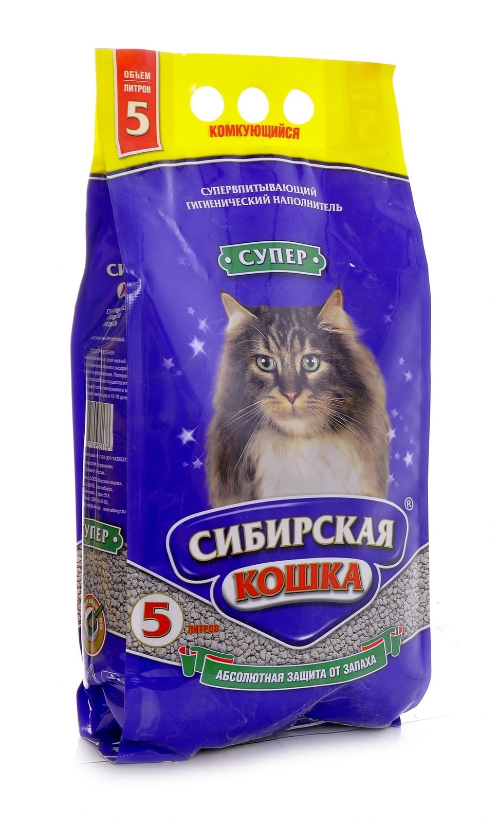 цена Сибирская кошка Сибирская кошка комкующийся наполнитель Супер (20 кг)