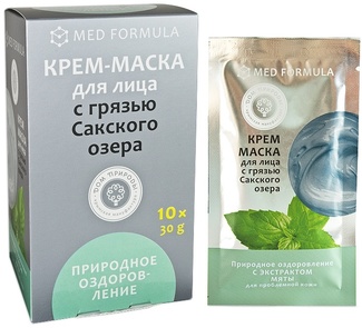 Крем-маска с грязью Сакского озера Природное оздоровление для проблемной кожи (упаковка: 10 саше-пакетиков по 30 г) Крем-маска с грязью Сакского озера Природное оздоровление для проблемной кожи (упаковка: 10 саше-пакетиков по 30 г) 24495 Крымская Мануфактура Дом Природы