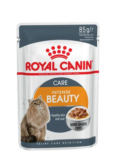 цена Royal Canin паучи Royal Canin паучи кусочки в соусе для кошек 1-10 лет Идеальная кожа и шерсть (2,38 кг)