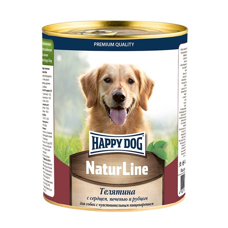 Happy dog Happy dog кусочки в фарше для собак: телятина с сердцем, печенью и рубцом (970 г) happy dog happy dog кусочки в фарше для собак телятиной с овощами 970 г