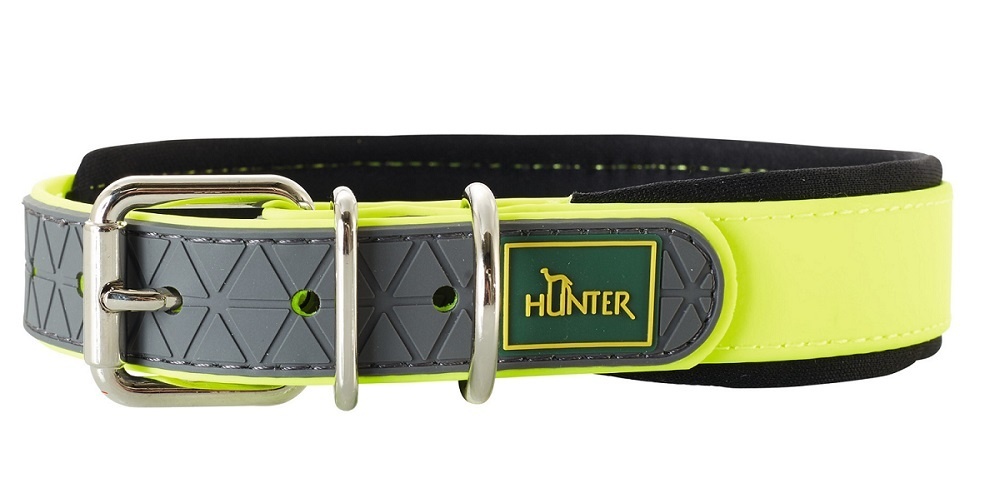 Hunter Hunter ошейник для собак Convenience Comfort, биотановый мягкая горловина, желтый (XL) trixie тканевая клетка kennel xs 23×32×47 см нейлон